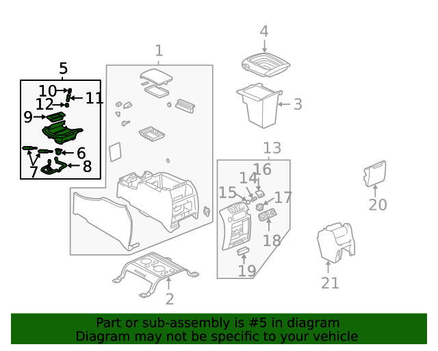 Genuine GM Bezel 15079959