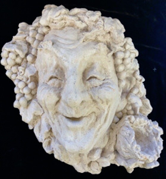 Rare Classical 3D Portrait Plaster Head Statue