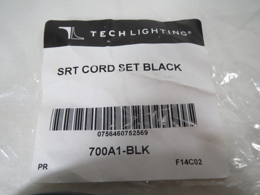 Tech Lighting Plug Option Black 700A1-BLK NEW