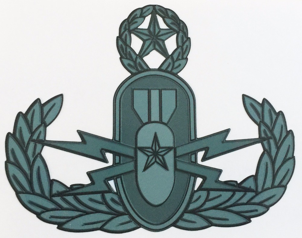 EOD - Explosive Ordnance Disposal Sticker 5x7 Gray