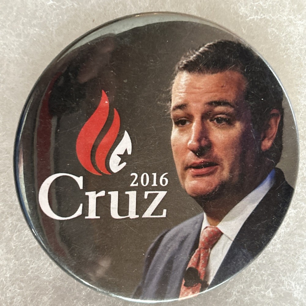 Ted Cruz 2016  3” pinback button pin