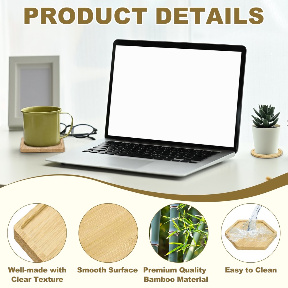 Hexagonal coasters 2pcs 120x105x10mm for kitchen bar table