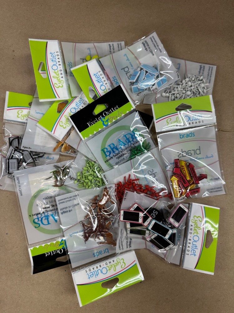 13 Eyelet Outlet brad packages bundle lot