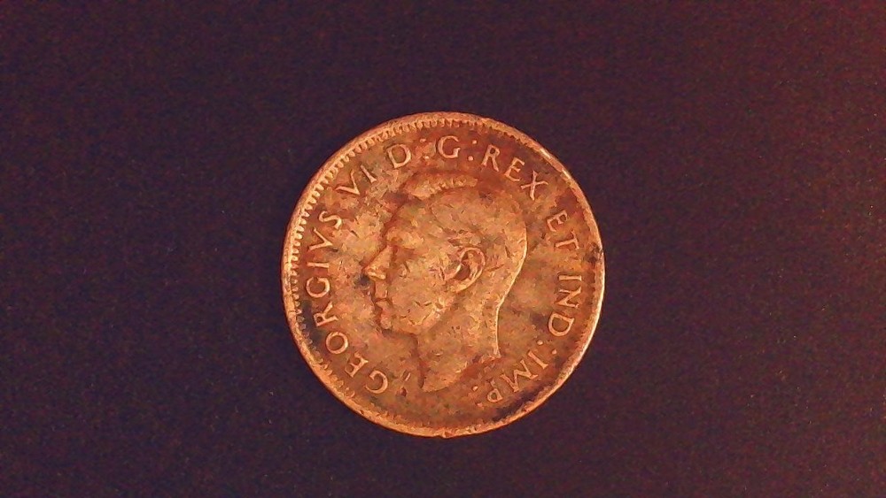1944 Canada  1 Cent King George
