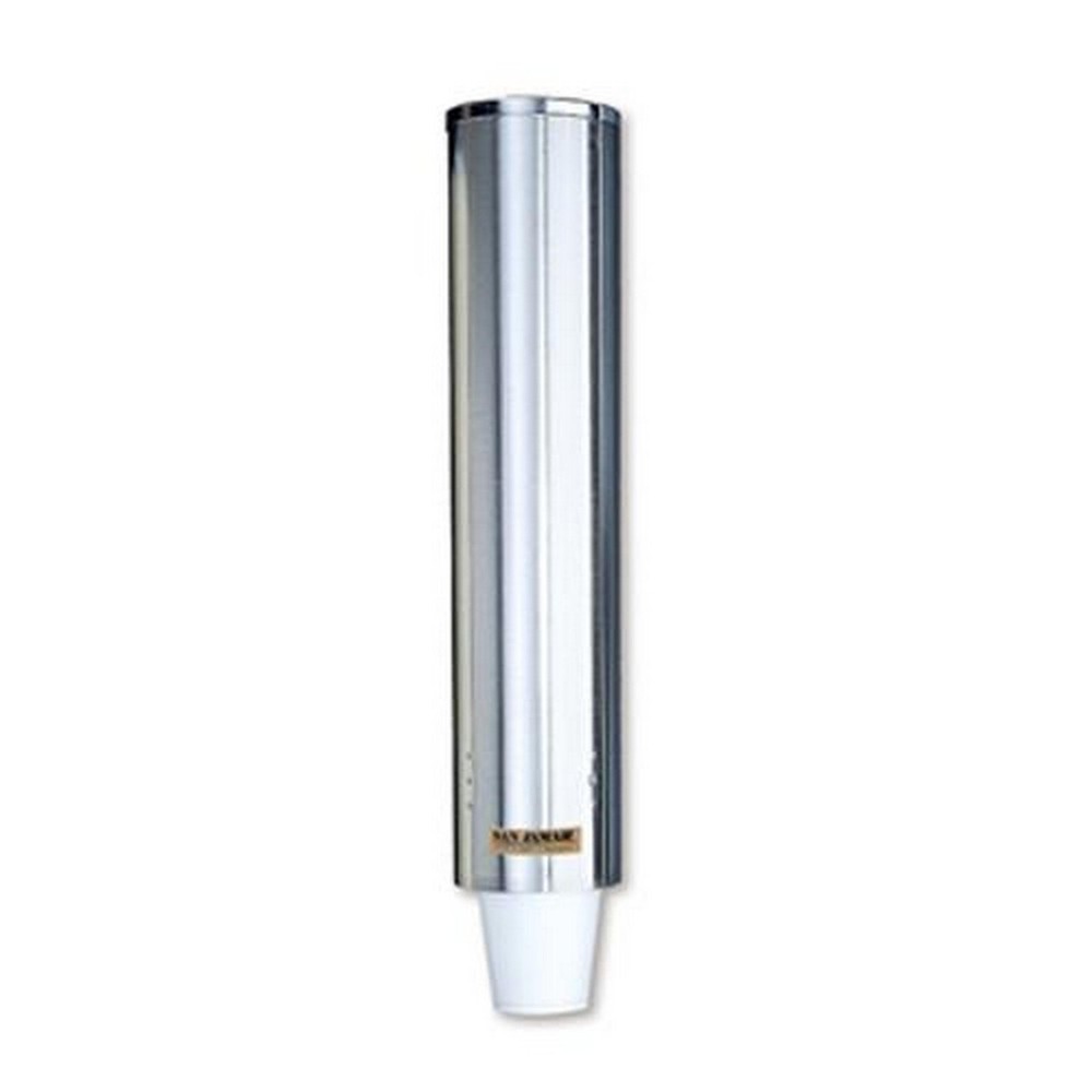 San Jamar 1501049 PullType 410 Oz Cup Stainless Dispenser