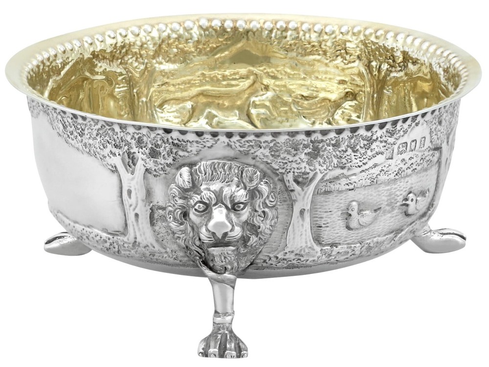 Antique Sterling Silver Sugar Bowl