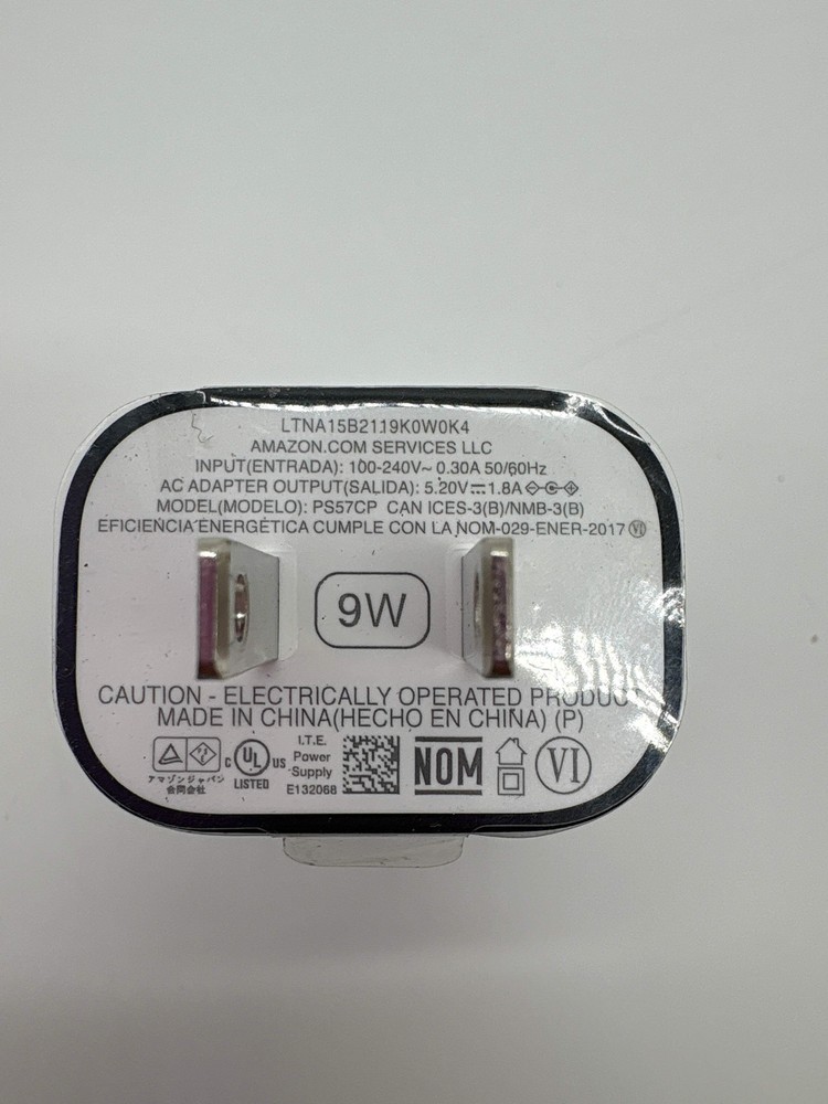 Amazon 9W OEM USB Power Adapter With Micro-USB cable - New