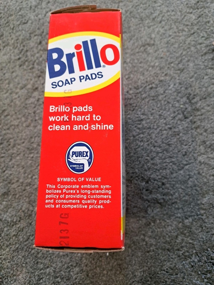 Vintage Brillo Soap Pads Box Partially Full