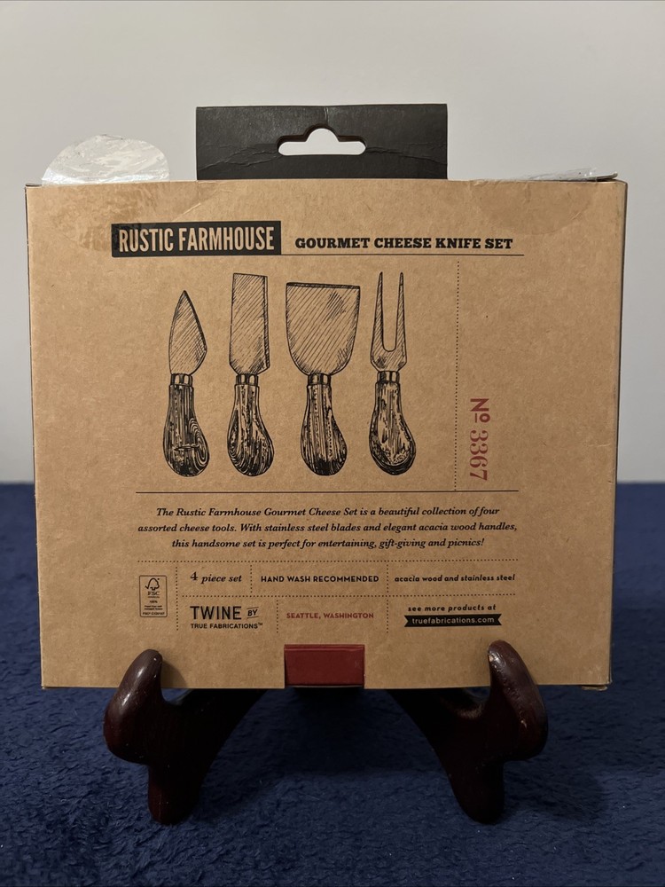 Twine Rustic Elegance Rustic Farmhouse Gourmet Cheese Knife Set