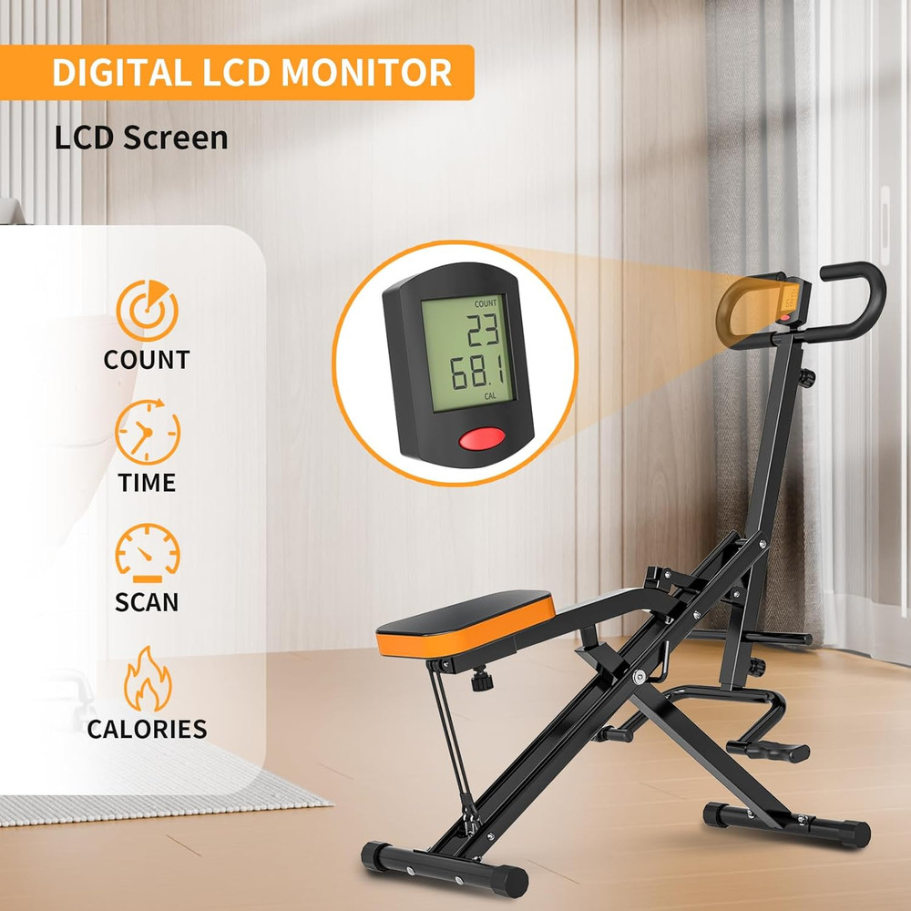 Squat Assist Trainer, Foldable Exercise Trainer with 265LBS Loading Capacity, Sq