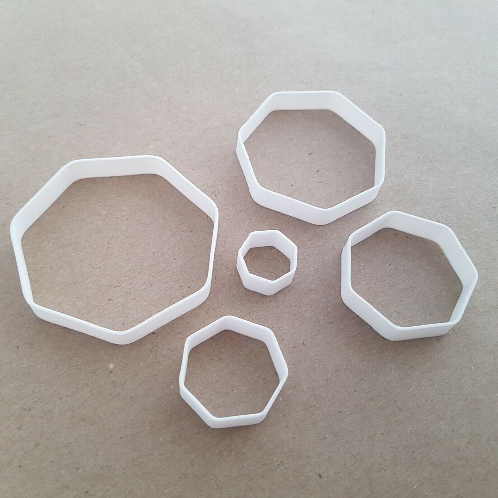 Heptagon Shape Mini Fondant Cutter Rounded Corners Small Sugarcraft Icing Basic