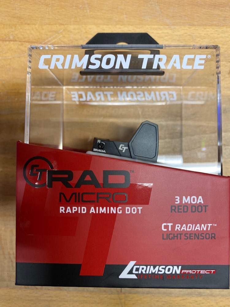 ​Crimson Trace RAD Micro Compact Open Reflex Sight Red Dot Electronic Sight 3MOA
