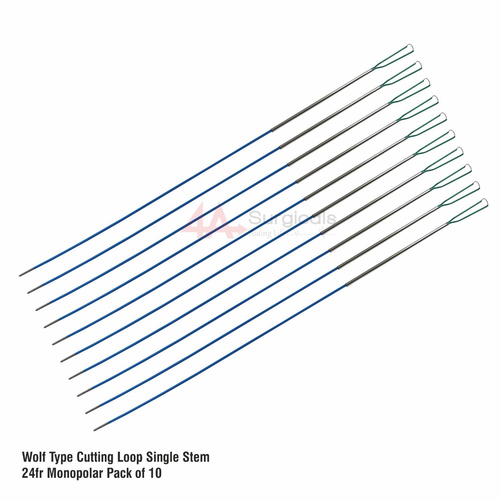 4A WOLF TYPE CUTTING LOOP SINGLE STEM 24Fr MONOPOLAR PACK OF 10