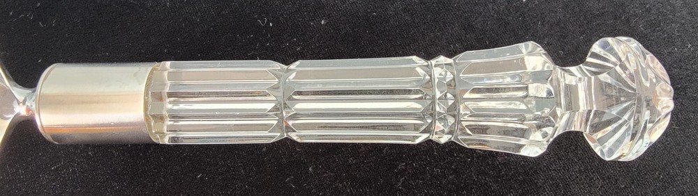 Waterford Cake & Pie Server w Crystal Handle & Serrated Stainless Blade