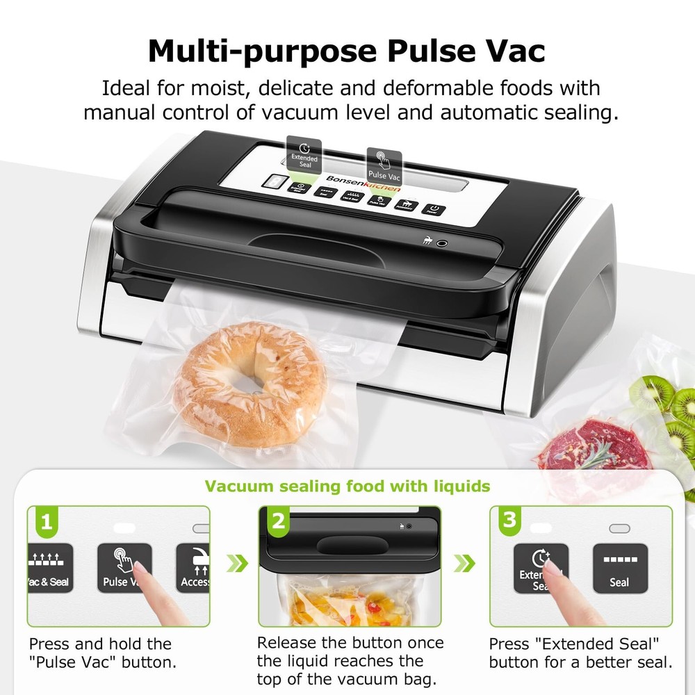Vacuum Sealer Machine, Globefish Technology for Perfect Vacuum Sealing