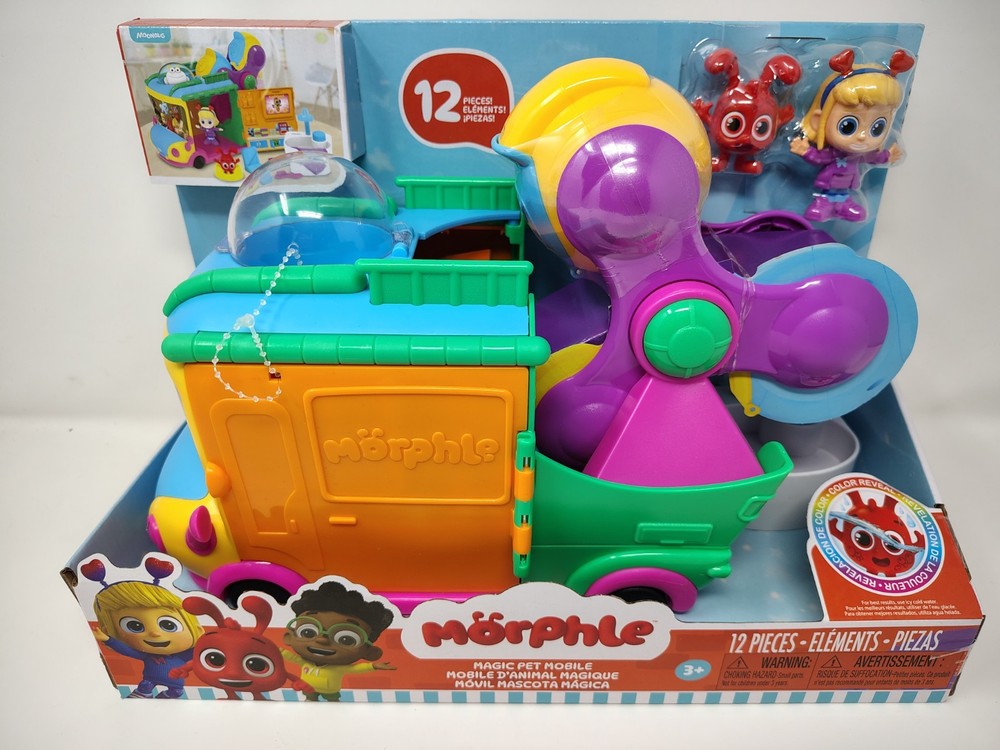Morphle Magic Pet Mobile Playset – 12 Piece Set w/ Figures – Moonbug – NEW