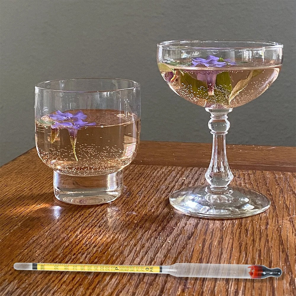 One Set Triple Scale Alcohol Hydrometer and Test Jar for Home Brew Wine