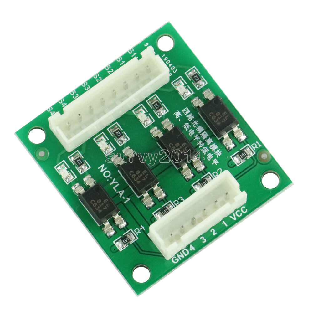 4 Channel Optical Coupler Isolation High/Low Level Voltage Converter Module