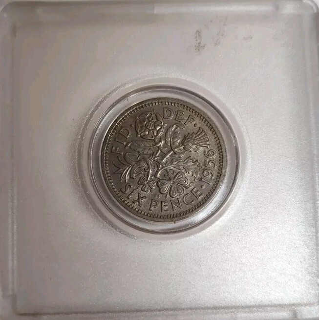 1956 Great Britain six pence