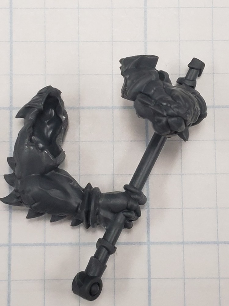 Warhammer Seraphon ARMORY Bits Kroxigor Lizard Scale Arms w Handle ASSEMBLED AR1