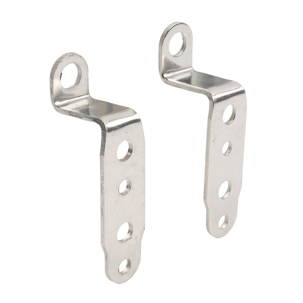 2x Silver Mounting Bracket Fog Driving Light Bracket Headlight Support Holder