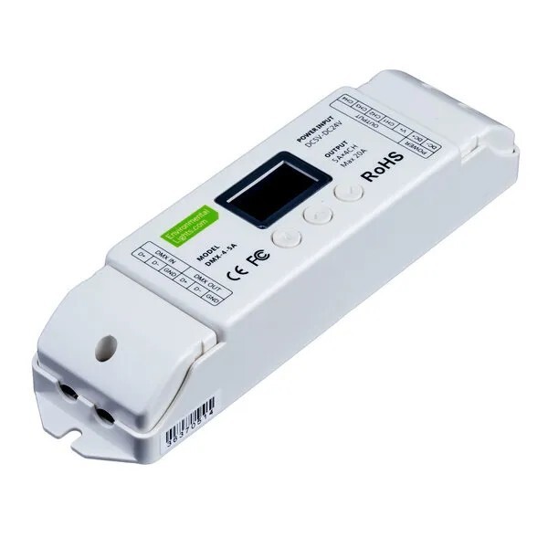 Environmental Lights DMX-5-4 LED DMX Decoder — 4 Ch x 5 A each — 5-24 VDC