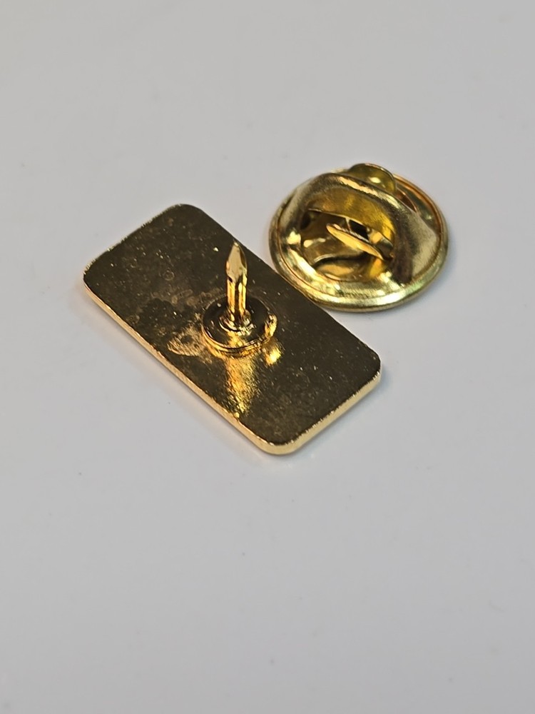 NASA Lapel Pin Red Background Small Size