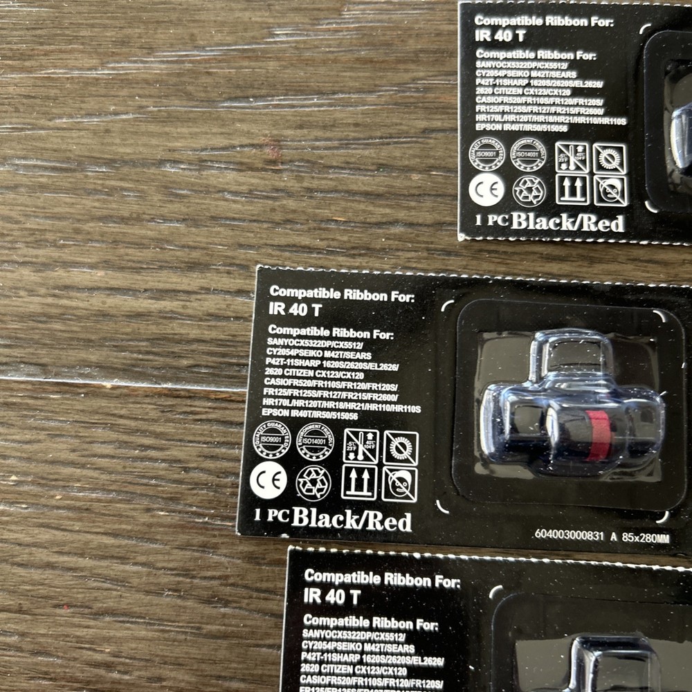 9-Pack IR40T Ribbon Replacement Ribbon