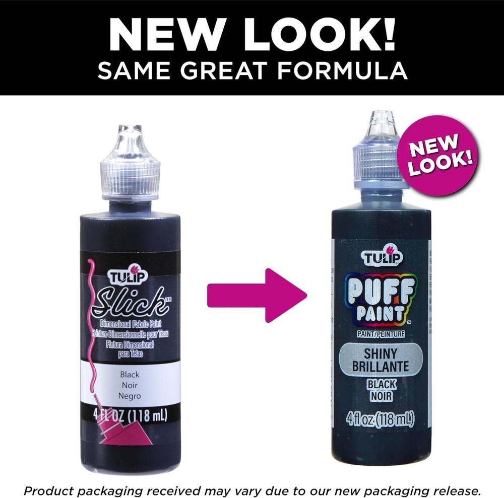 Dimensional Fabric Paint 4oz Slick Black