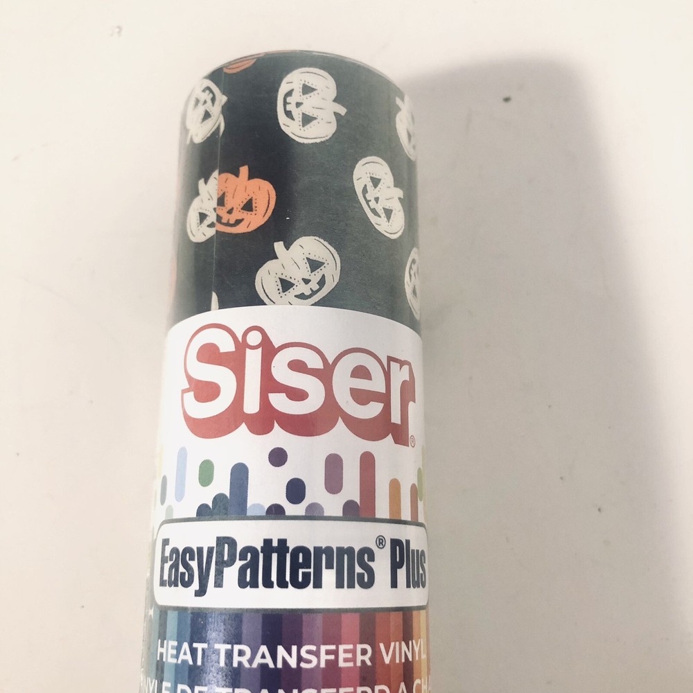New Siser Easy Pattern Plus Heat Transfer Vinyl Toss Jack-o’-Lanterns 1 Roll