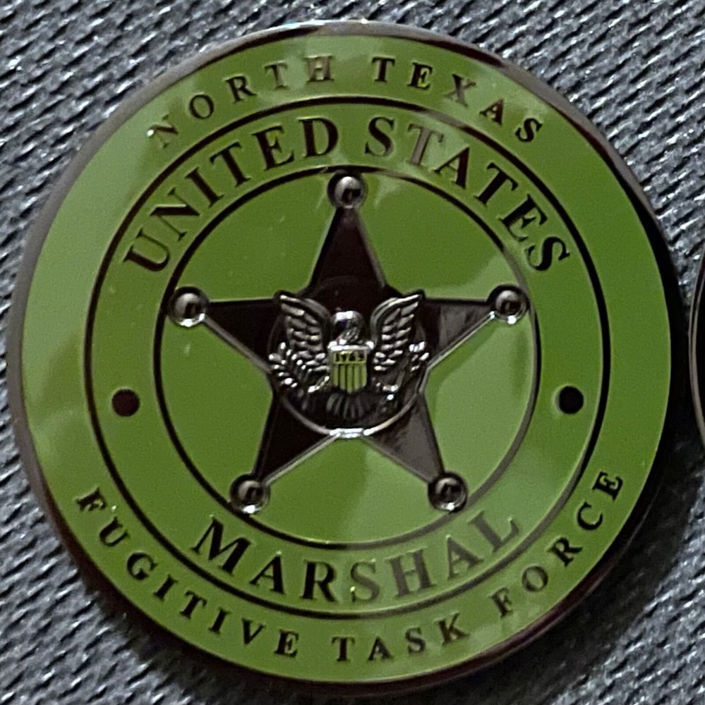US Marshals Service FirstGEN NDofTX FTF TacticalBLACK version challenge coin