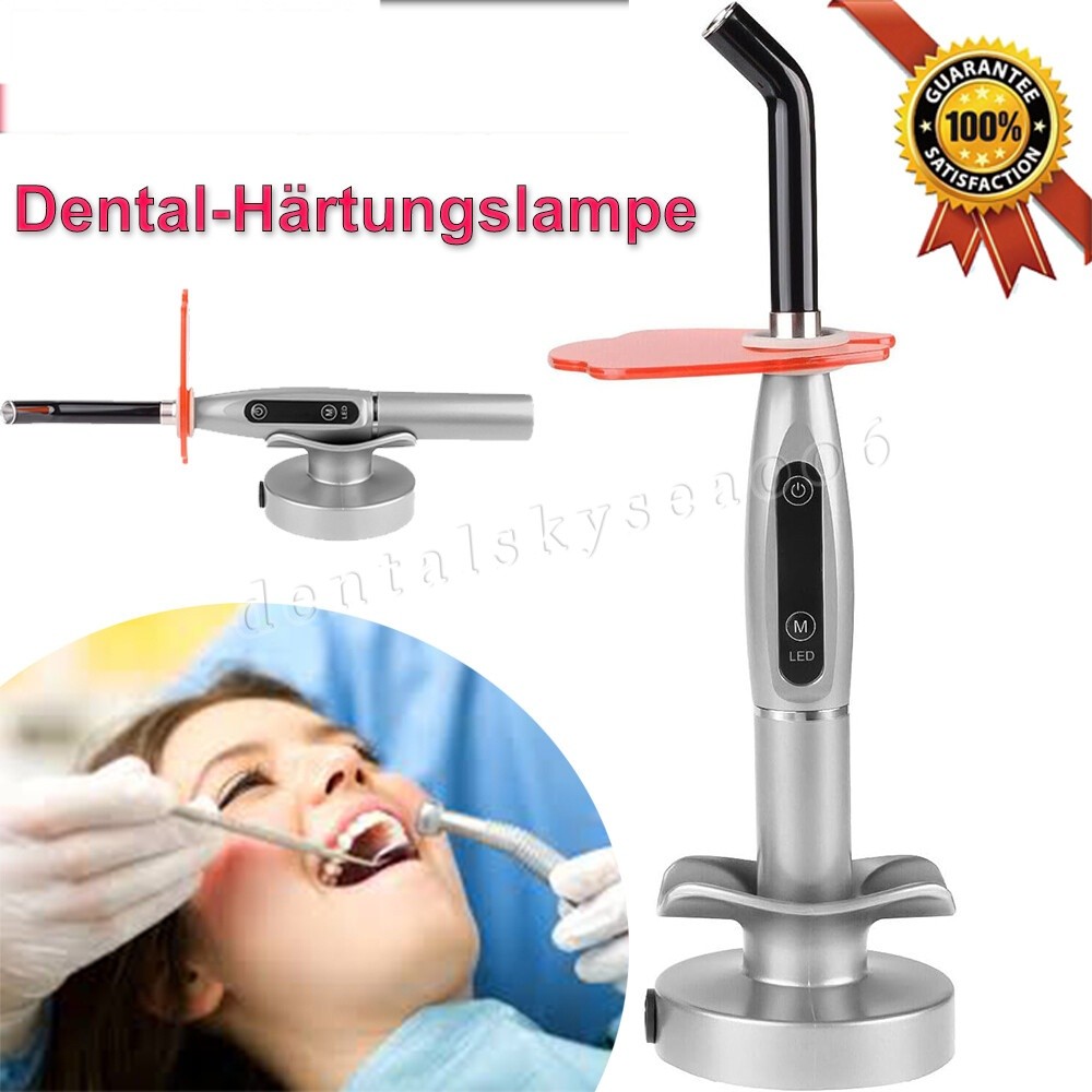 Dental Wireless Cordless LED Curing Light Lamp 2000mw Resin Cure Machine 5W