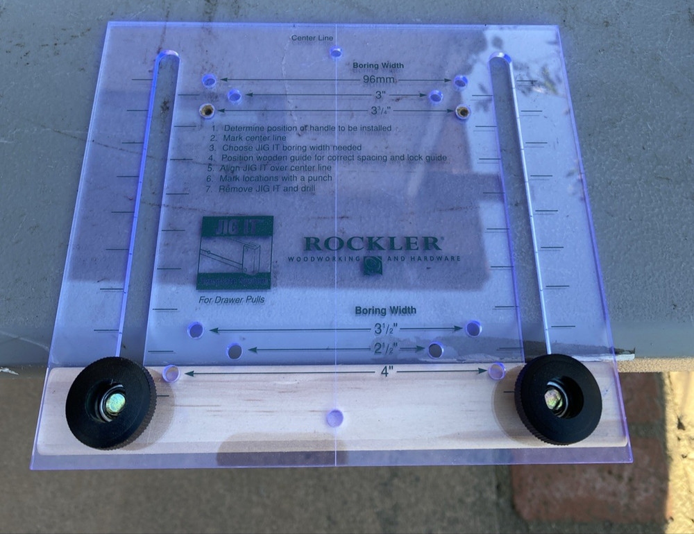 Drawer Pull Template Jig