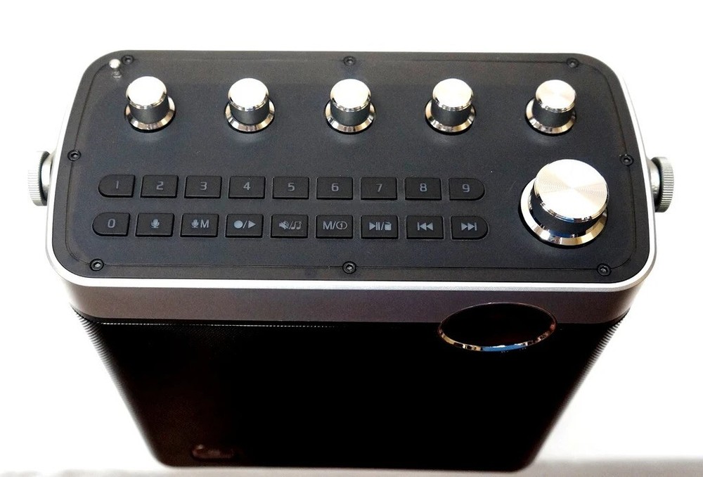 TECHPLAY PORTABLE KARAOKE SYSTEM WIRELESS MICROPHONE BLUETOOTH REMOTE CONTROL