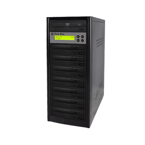 1 to 7 Target 24X SATA DVD CD Duplicator Tower Burner Multiple Disc Copier