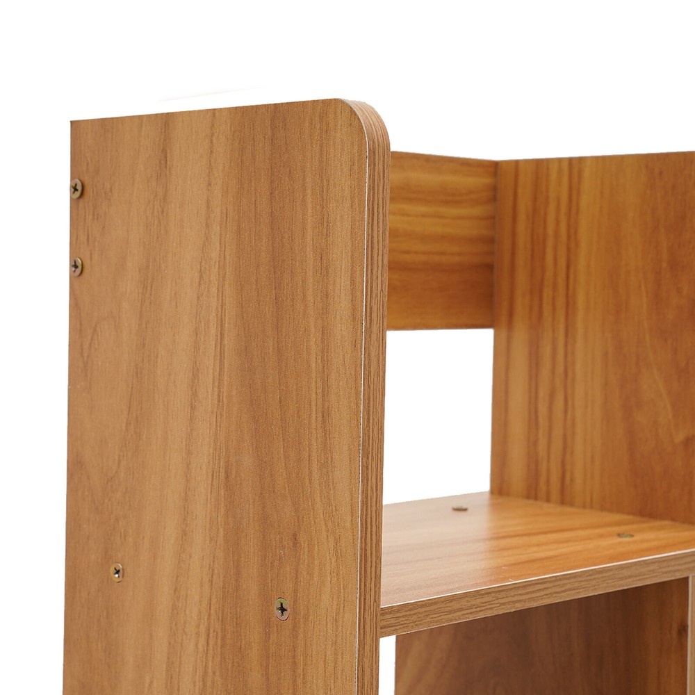 Desktop Bookshelf with Open Storage Compartments for Home or Office Organization