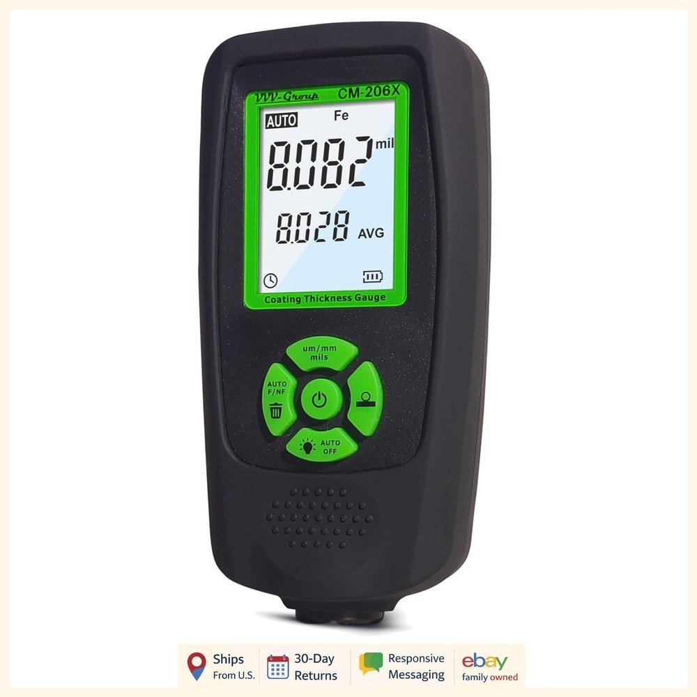 Ruby Probe Coating Thickness Meter for Accurate Measurements on Vehicle Surfaces