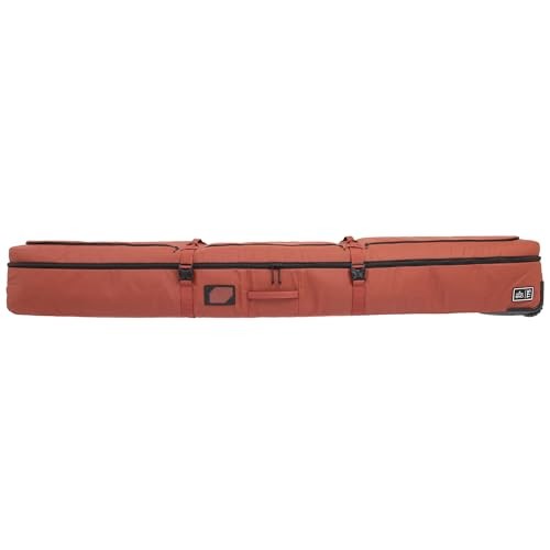 Deluxe Ski and Snowboard Roller Bag & Packing Cube - TSA Compliant - 175 Rust