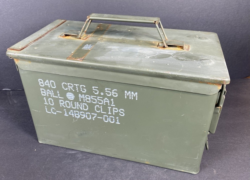ARMY METAL AMMO BOX “empty”