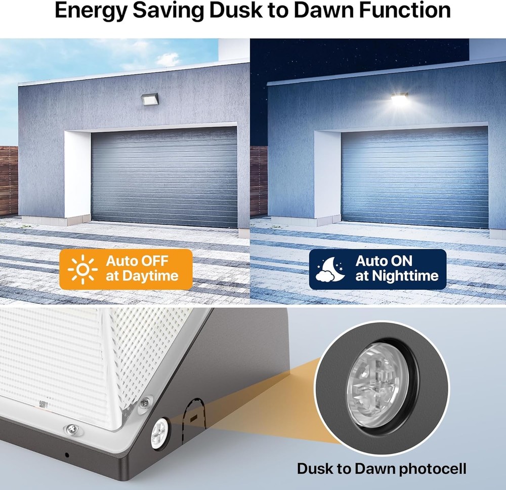 150W LED Wall Pack 2 Pack Dusk to Dawn