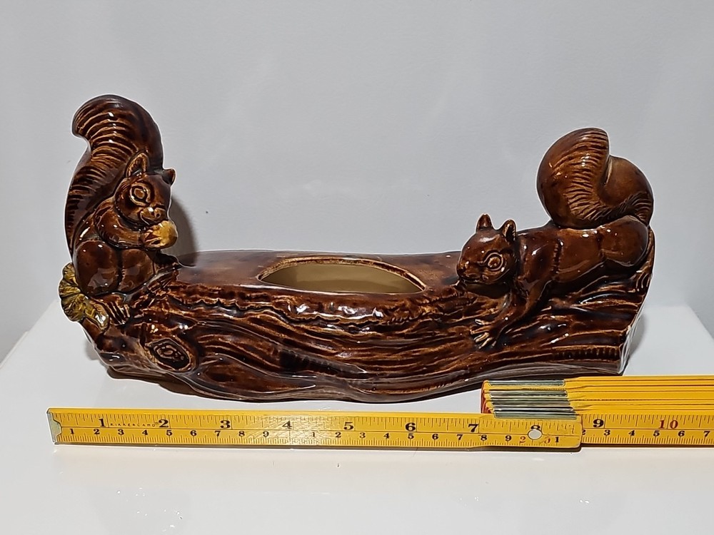 Mid Century Modern Squirrel Planter Ceramic MCM