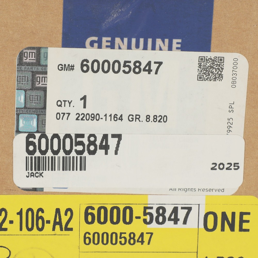 Genuine GM Jack 60005847