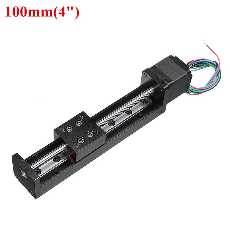 4" T-Type Lead Screw Sliding Table Linear Stage Transport Guide Platform