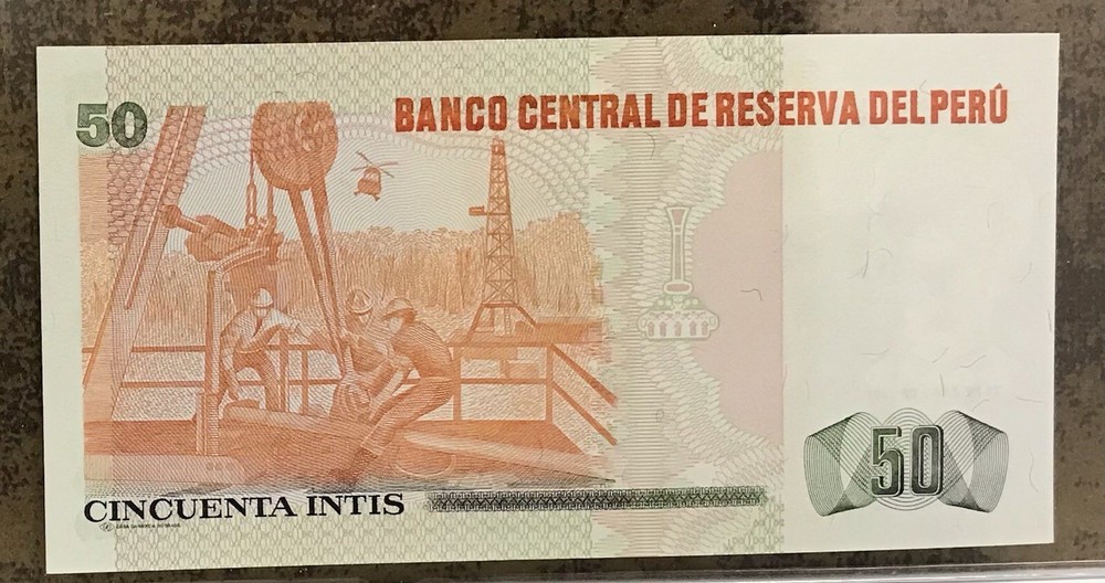 Peru 50 Intis 1987 Pick #131b Uncirculated