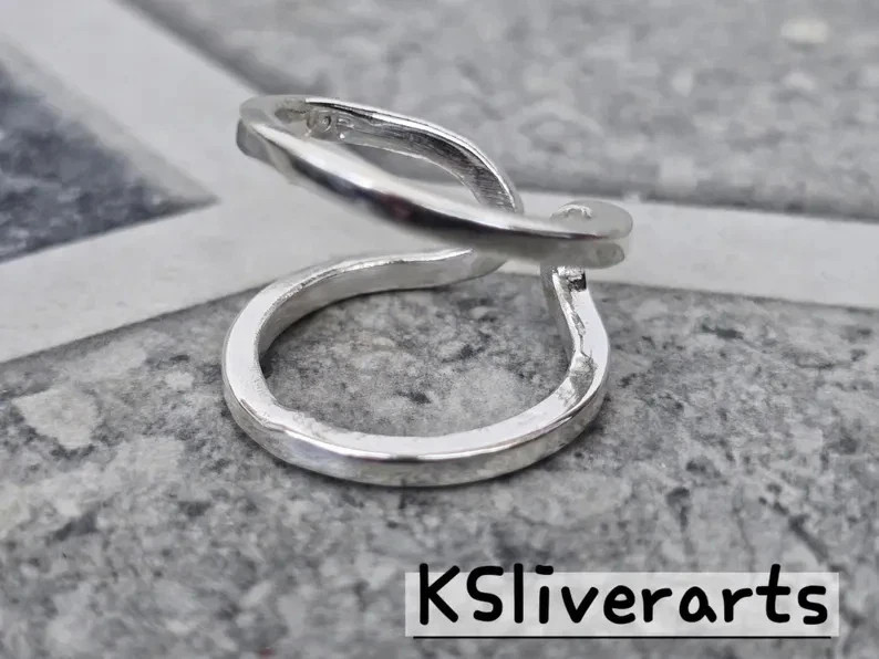 Splint Knuckle Ring 925 Silver Statement Both Ring Arthritis Ring Simple Midi Ri