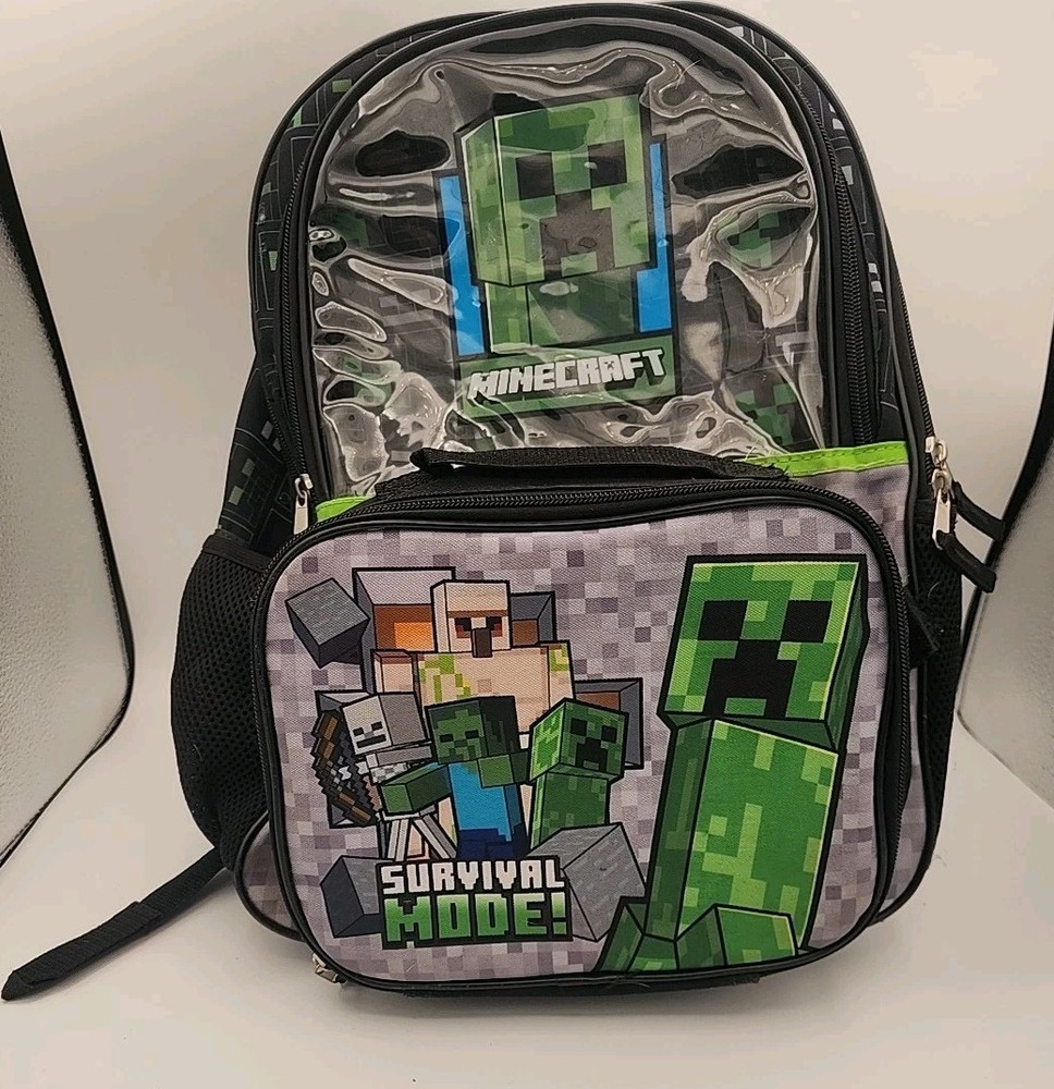 Mine Craft Adventure Back Pack and lunch Box