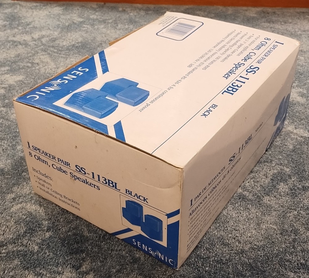 Sensonic SS-113BL Cube Speakers - 100W - Open Box