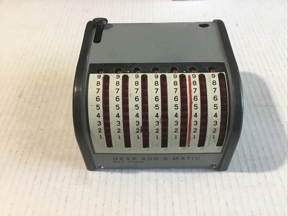 Vintage DESK ADD-A- MATIC Adding Machine Japan.
