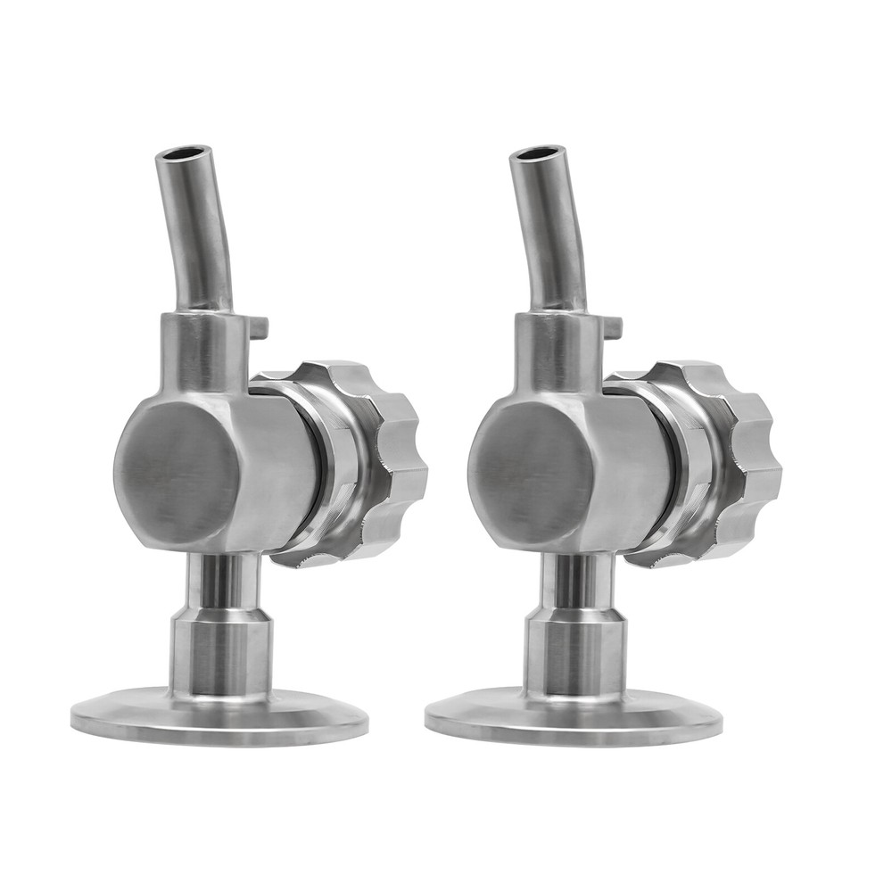 2 PCS 1.5'' SS304 Stainless Sampling Valve Beer Sampling Valve Clamp End