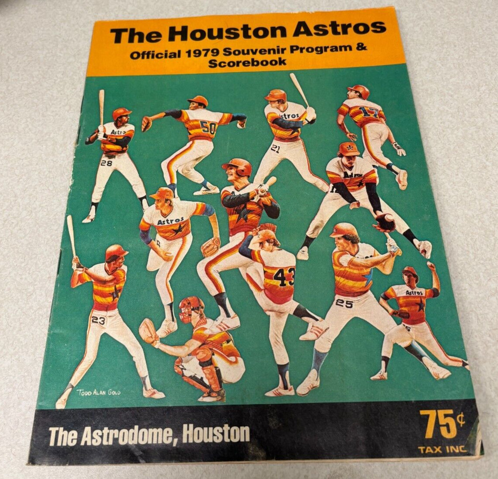 1979 Houston Astros Official Program and Scorebook
